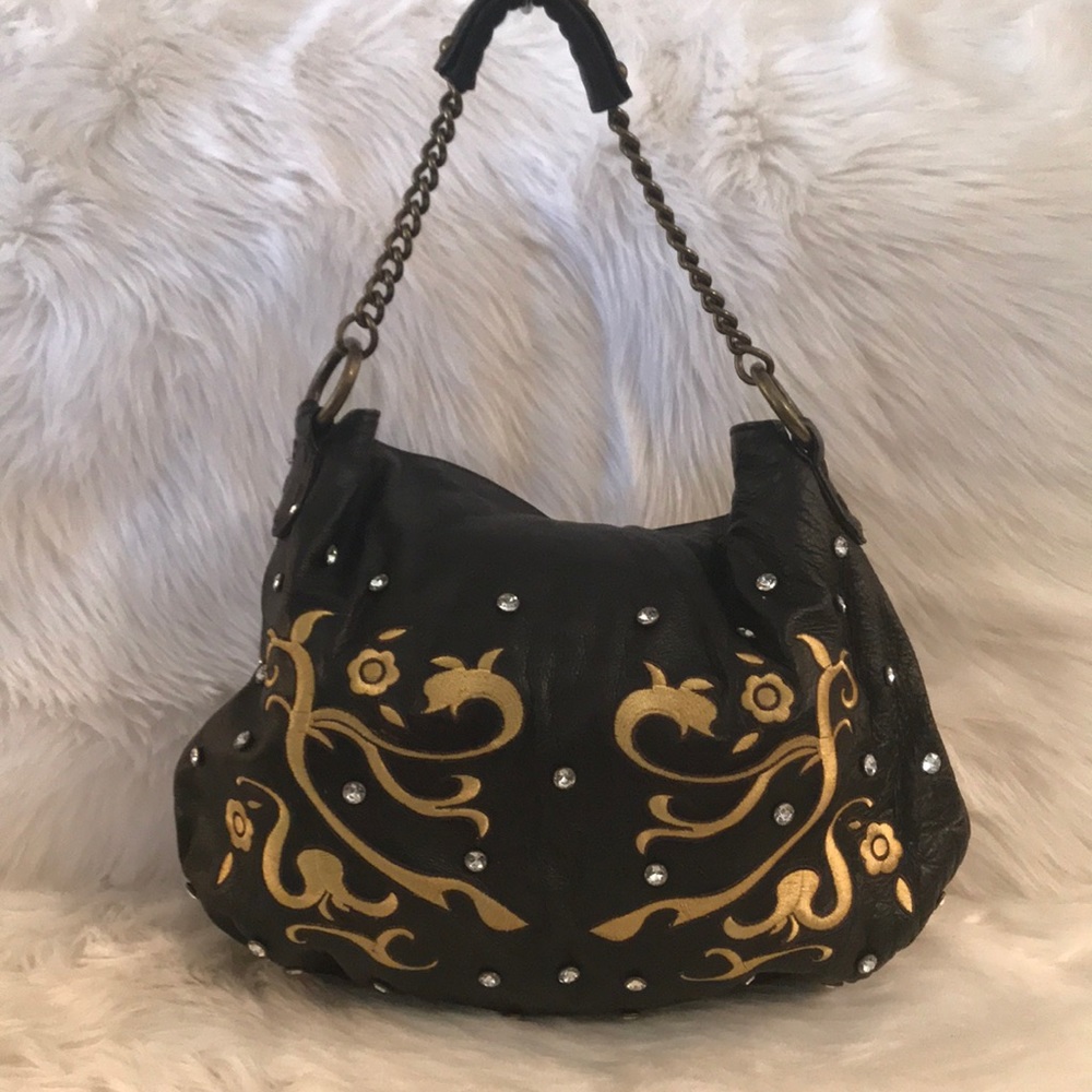 💯% Authentic Carlos Falchi Shoulder Hobo.